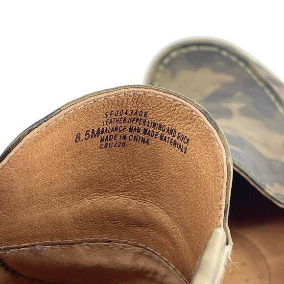 SOFFT Somers III Slide Slip On Sneaker Camo Leather Mule Size 8.5 - Picture 6 of 11